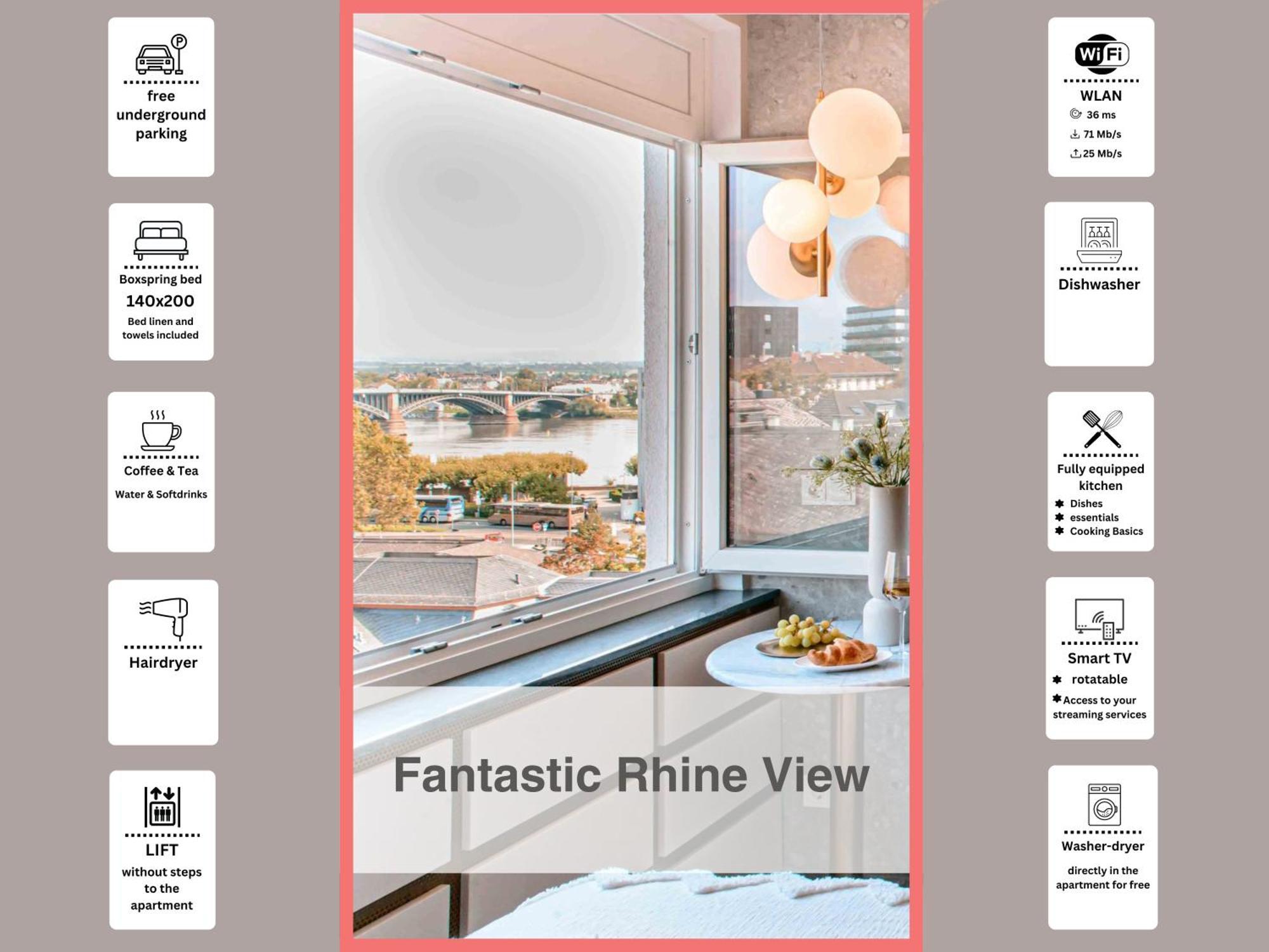 Hidden Treasure Business Apartment Mainz - Fantastic Rhine View In Center Of Mainz Old Town Bagian luar foto